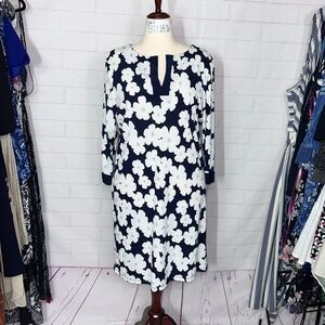 👗NWT🤩 |•TIANA B.•| Beautiful Navy & White Floral Dress Size 18 Tall